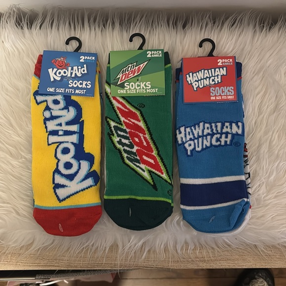 6 Pairs of Pop/Beverage Themed Ankle Socks 🧦 🥤 - Picture 4 of 4
